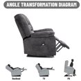 thumbnail image 4 of SEGMART Recliner Chair, Power Lift Electric Recliner for Elderly, Plush Velvet Motorized Living Room Chair with Remote Control and Side Pocket, Modern Chaise Lounge for Bedroom, Living Room, SS1828, 4 of 10