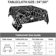 thumbnail image 6 of Christmas Tablecloth Square 60×60 Inch Blue Snowflake Winter Table Cloth Water Resistant Fabric Table Covers for Kitchen Dining Small Tablecloth for Party Home Decor, 6 of 6