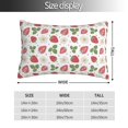 thumbnail image 2 of Kdxio Cotton Pillow Cases Pillowcases,Soft and Breathable Bedroom Pillow Cases-Strawberry, 2 of 8