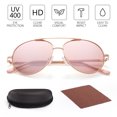 thumbnail image 4 of LotFancy Kids Non-Polarized Aviator Sunglass, Metal Pink, 4 of 8