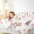 thumbnail image 4 of Feelyou Kawaii Pink Nutcracker Queen Comforter Set, Christmas Princess Bowknot Bedding Sets, Teen Kid Child Reversible Bedding Comforter Set, Lightweight Room Decor, 3pcs, 4 of 8