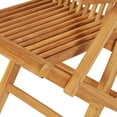 thumbnail image 4 of 5 Piece Patio Dining Set Solid Teak Wood Modern Furniture Set, 4 of 12