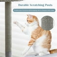thumbnail image 7 of Pefilos 42" Cat Tree Tower, Small Cat Condo with Curved Metal Supporting Frame, Cat Tree House with Perch and Hanging Ball, Gray, 7 of 7