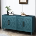 thumbnail image 6 of Navy Blue Modern Sideboard with Carved Doors | For Home Storage Needs | Creates a Cosy and Pleasant Atmosphere, 6 of 6