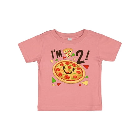 

Inktastic Im Two! Pizza Birthday Party Gift Baby Boy or Baby Girl T-Shirt