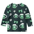 thumbnail image 4 of LckLvx Kids St Patricks Day Tops Cute Print 3/4 Sleeve Crewneck Shamrock Graphic Pullover Casual Blouse 3-12 Years, 4 of 5
