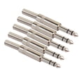 thumbnail image 2 of 5pcs 6.35mm Male to Female 1/4'' Audio Connector Stereo Jack Adapter Microphone Cable Connector, 2 of 9