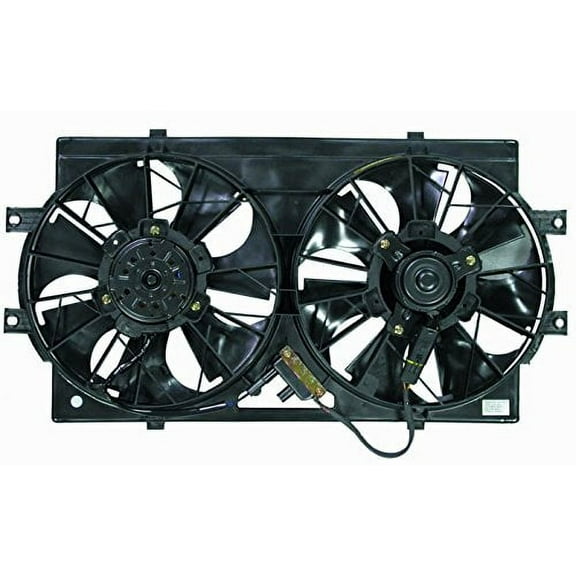 Dual Radiator and Condenser Fan Assembly - Pacific Best Inc. Fit/For CH3115108 93-97 Chrysler Concorde Dodge Intrepid, 94-97 New Yorker Fits select: 1993-1997 EAGLE VISION