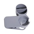 thumbnail image 3 of ABS Drinking Cup Holder Clip Solid Color Heavy Net Bar Computer Duty Multi Grid Home Office Mug Snack Sundries Table Armchair Clamp Grey, 3 of 8
