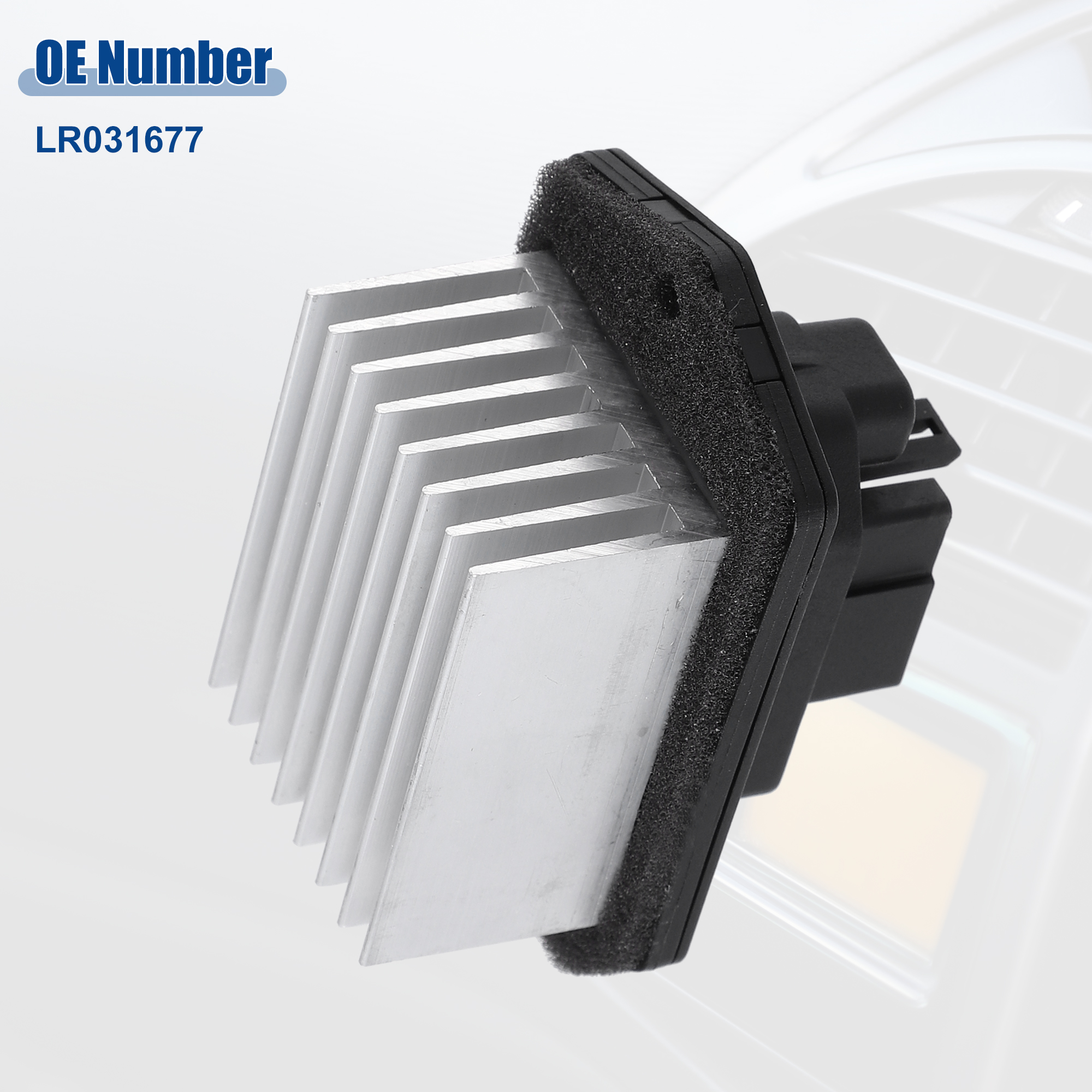 HVAC Blower Motor Resistor Replacement for Land Rover LR3 Base HSE SE 4.0L V6 LR031677 Silver Tone