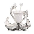 thumbnail image 2 of Swan Base Holder Dinnerware Set Spoon and Fork for Tea Coffee Desserts Appetizers Easy to Clean and Dishwasher Safe, 2 of 11