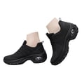 thumbnail image 3 of Fsqjgq Chaussures de Course à Lacets pour Femmes Espadrilles Compensées Décontractées Chaussures de Marche en Maille Chaussures pour Femmes Espadrilles de Randonnée Souples, 3 of 6