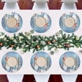 thumbnail image 6 of Dreamtimes Christmas Green Gnome Placemats Set of 6 Non-Slip Heat Resistant Dining Table Place Mats Washable Kitchen PVC Weave Table Mats, 6 of 6