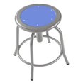 thumbnail image 1 of National Public Seating 6805-02 18 - 25 in. Height Adjustable Designer Stool with Blueberry Seat & Grey Frame, 1 of 1