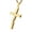 Gold, variant on Religion Cross Lord's Prayer Stainless Steel Pendant Necklace Rolo Cable Wheat Chain