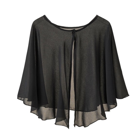 Giaone Pretty Solid Color Short Cloak for Women Summer Beach Sun-proof Supplies