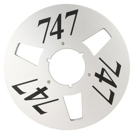 

1/4 10 Inch Empty Tape Reel 3 Hole Aluminum Alloy Universal Open Reel Sound Tape Empty Reel Opening Machine Part Silver