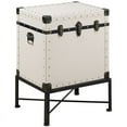 thumbnail image 1 of Kingfisher Lane Armoire d'Appoint de Tronc en Blanc et Noir, 1 of 2