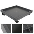 thumbnail image 4 of Milisten Support de Pot de Fleurs pour Jardin et Terrasse 1 Pce, Support de Jardinière Roulant en Plastique avec Roues, 4 of 5