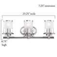 thumbnail image 5 of Designers Fountain 6693-CH Essence Barre de Bain 3 Lumières, Chrome, 5 of 5
