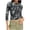 Dark Gray, variant on 3/4 Sleeve T Shirts for Women Slim Fit Crewneck Cute Business Casual Tops Knit Three Quarter Length Dressy Blouses Khaki XXXL
