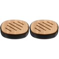 thumbnail image 3 of Masteelf 2pcs Bamboo Soap Dish Delicate Sink Draining Soap Holder for Kitchen Bathroom, 3 of 8
