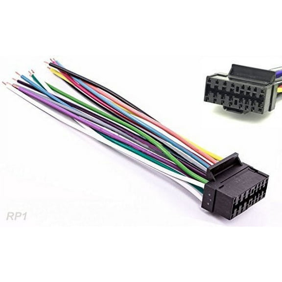 GetWiredUSA 16-Pin Radio Wire Harness Automotive Electrical Parts & Accessories, Black