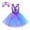 Dark Purple, variant on MEZZALL Toddler Girls Sleeveless Spaghetti Dress Dance Party Princess Dress Sundress Headband Set, Light Blue, 7-8 Years
