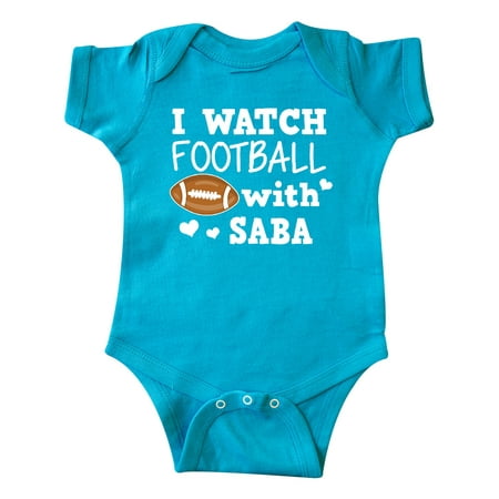 

Inktastic I Watch Football with My Saba Gift Baby Boy Bodysuit