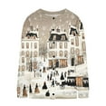 thumbnail image 4 of Vintage Sweaters for Women Long Sleeve Crewneck Button Down Cardigan Outerwear White S, 4 of 5