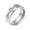 Silver, variant on Women Men 8mm Stainless Steel Carved Ring Christian Cross Religious Inlay Cubic Zirconia Wedding Band Statement Anniversary Ring Silver Size 7