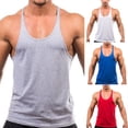 thumbnail image 3 of CENL Men Sleeveless Gym Sport Singlet Vest Tank Tops Bodybuilding Fit Muscle Shirts, 3 of 7