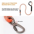 thumbnail image 1 of Pet Nylon Tow Rope High Toughness Dog Walking Hauling Cable Smooth Surface Pulling Haulage Cable with Wrist Strap High Elasticity Safety Lock Reflective Tape for Pet, 1 of 9