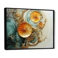 thumbnail image 2 of Designart "Organic VORTEX" Abstract Spirals Floater Framed Canvas Wall Art, 2 of 7