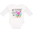 thumbnail image 3 of Inktastic My Grandma Loves Me Cute Dragonfly Boys or Girls Long Sleeve Baby Bodysuit, 3 of 5