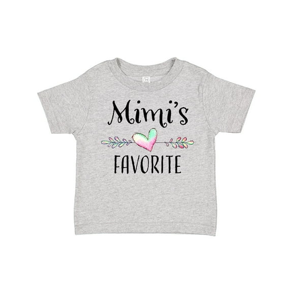 Inktastic Mimi's Favorite Heart Grandchild Boys or Girls Toddler T-Shirt