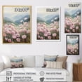 thumbnail image 4 of Designart "Hillside Blooms Of Pink Chrysanthemums" Flowers Canvas Wall Art, 4 of 7