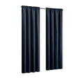 thumbnail image 2 of Eclipse Samara Solid Blackout Curtains, Single Curtain Panel, 95 Inch Long Blackout Curtains, 42" W x 95" L, Indigo, 2 of 11