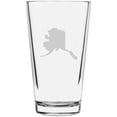 thumbnail image 1 of Alaska States Etched 16oz Libbey Pint Glass, 1 of 1
