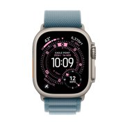 Apple Watch Ultra 3 GPS + Cellular 49mm Natural Titanium Case with Light Blue Alpine Loop - Medium