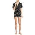 thumbnail image 2 of Secret Treasures Women's and Women's Plus Size Top and Shorts Pajama Set, 2-Piece, 2 of 5