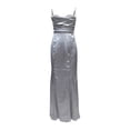 thumbnail image 5 of Idoravan Womens Evening Dresses Fashion Women's Elegant Sexy Casual Slim Sling Dress Solid Color Long Dress Skirt Dress, 5 of 5