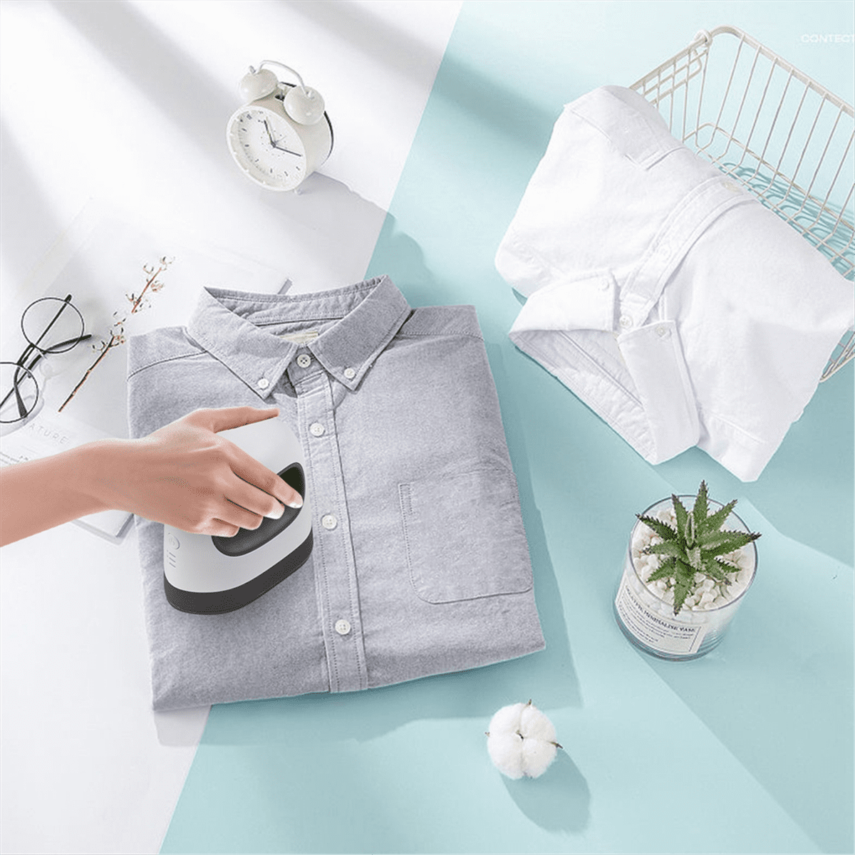 Mini -Shirt Printing Easy Heating Transfer Iron Machines for Clothes DIY Home,US Plug