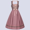 thumbnail image 4 of Vestido Dirndl Alemán para Mujer, Disfraz de Oktoberfest Bávaro para Halloween y . Rosa L, 4 of 10