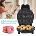 thumbnail image 4 of Feiniao Máquina de Donas para Hacer 7 Donas, 700W Máquina para Hacer Donas Superficie Antiadherente Hogar Mini Donas Máquina para Hacer Desayuno Merienda Postre Eléctrica Donut Maker Regalo para Niños, 4 of 5