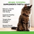 thumbnail image 2 of Pet Honesty Hairball Support Hairball Care Omega-3 Supplement Chewables for Cat Chicken Flavor, 3.7 oz Pouch With Skin Coat & Digestion Vitamins (1 Pack), 2 of 8
