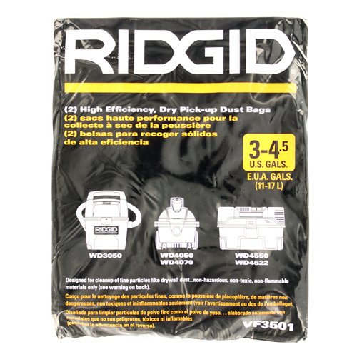 Ridgid 23738 VF3501 Filter Bag