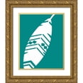 thumbnail image 1 of Robinson, Tamara 20x24 Gold Ornate Wood Framed with Double Matting Museum Art Print Titled - Feather III, 1 of 4