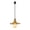 Brass, variant on Kiven H-Type Track Lighting, 1-Light Modern H Track Light Pedant with Metal Lampshade, Cord length 39.4",Bronze Finish
