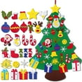 thumbnail image 1 of DIY Felt Christmas Tree Set Kid  Tree Activity Board with Ornaments Home Hanging Decoration, 1 of 10